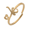 304 Stainless Steel Cuff Rings for Women RJEW-D285-01G-K-1