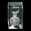 3D Laser Engraving Animal Glass Figurine DJEW-R013-01A-3