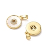 Brass Micro Pave Cubic Zirconia Pendants KK-P334-26G-2
