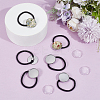 20Pcs Stainless Steel Elastic Hair Ties Findings OHAR-UN0001-01-2