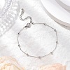 304 Stainless Steel Cable Chains Bracelets BJEW-JB11499-02-1