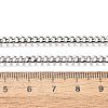 Tarnish Resistant Men's 304 Stainless Steel Curb Chain Necklaces STAS-O037-65P-3