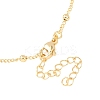 3MM Round Balll Brass Curb Chain Necklaces for Women NJEW-K271-09G-3