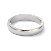 Non-Tarnish 4mm Polished Plain Dome Finger Ring for Girl Women RJEW-C012-06A-P-1