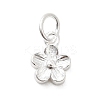 Fine Silver Flower Charms LS-STER-A048-17S-2