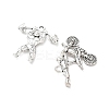 40Pcs 10 Style Tibetan Style Alloy Sport Pendants TIBEP-FP0001-11-3
