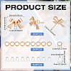 26Pcs Bowknot Brass Earring Findings DIY-ME0001-09G-2