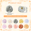 20Pcs 10 Colors Chrysanthemum Flower Ornaments AJEW-CN0003-08-2