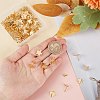 80Pcs 4 Style 201 Stainless Steel Stud Earring Findings EJEW-BBC0001-08-3