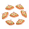 Opaque Resin Imitation Food Pendants RESI-P049-01B-P-1