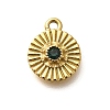 304 Stainless Steel Rhinestone Charms STAS-M109-13G-2