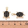 Alloy Enamel Pendants PALLOY-T092-26G-01-3