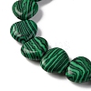 Synthetic Malachite Beads Strands G-I372-A16-01-4