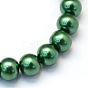 Baking Painted Pearlized Glass Pearl Round Bead Strands HY-Q003-6mm-71-2