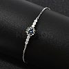 925 Sterling Silver Link Bracelets BJEW-D346-03B-P-5