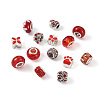 98Pcs 23 Style Alloy Enamel European Beads MPDL-CW0001-01-2