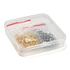 60Pcs 2 Colors 304 Stainless Steel Hook Clasps STAS-UN0050-71-4