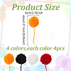 16Pcs 4 Colors Polyester Christmas Ball Ornament Accessories DIY-MA0006-37-2
