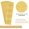 Self Adhesive Gold Foil Embossed Stickers DIY-WH0211-230-2