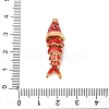 Brass Micro Pave Cubic Zirconia Pendants with Enamel KK-H526-03G-06-3