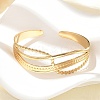 304 Stainless Steel Cuff Bangles for Women BJEW-B120-07G-02-2