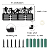 Sports Theme Iron Medal Hanger Holder Display Wall Rack ODIS-WH0055-231-2