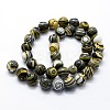 Synthetic Malachite Beads Strands G-I199-32-10mm-B-2