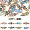 20Pcs 10 Colors Alloy Enamel Pendants FIND-YW0007-86-1