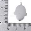 304 Stainless Steel Stamping Blank Tag Pendants STAS-S162-24P-3