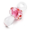 Transparent Handmade Lampwork Pendants LAMP-T021-14D-2