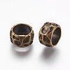 Rondelle Tibetan Style Alloy Beads MLF10982Y-NF-1