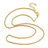 Brass Wheat Chains Necklaces for Women NJEW-D302-24G-4