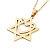 304 Stainless Steel Pendant Necklaces LS-NJEW-P306-08G-1