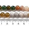 Natural Bamboo Leaf Agate and Indian Agate Beads Strands G-B095-A04-01-5