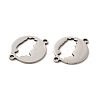 Tarnish Resistant 201 Stainless Steel Connector Charms STAS-K251-007S-2