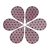 430 Stainless Steel Filigree Pendants STAS-S108-25A-03-1