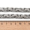 Non-Tarnish 201 Stainless Steel Byzantine Chain Necklaces LS-NJEW-V0292-07-3