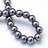 Baking Painted Pearlized Glass Pearl Round Bead Strands X-HY-Q003-4mm-73-4