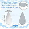 150Pcs Teardrop Glass Cabochons DIY-OC0001-39A-2
