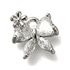 Rack Plating Brass Micro Pave Cubic Zirconia Charms KK-M014-02C-P-1