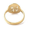 Ion Plating(IP) 304 Stainless Steel Word Love Adjustable Ring for Women RJEW-I097-01G-3