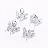 Long-Lasting Plated Brass Micro Pave Cubic Zirconia Charms ZIRC-F069-32-2