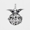 Brass Hollow Cage Pendants LS-KK-J189-08AS-1