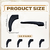 10 Pairs Silicone Eyeglasses Ear Grip SIL-LP0001-26A-2