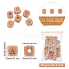 Olycraft 26Pcs Alphabet Wood European Beads WOOD-OC0002-72-2