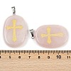 Natural Rose Quartz Pendants G-S392-01D-3