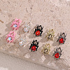 36Pcs 9 Colors Alloy Rhinestone Cabochons FIND-SP0004-45-6