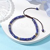 Natural Lapis Lazuli Braided Bead Bracelets BJEW-JB11114-02-2