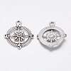 Tibetan Style Alloy Compass Pendants LS-TIBEP-S272-AS-FF-2