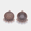 Tibetan Style Alloy Chandelier Components Links LS-TIBEP-EA361Y-R-FF-1